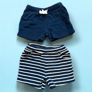 Carter's Navy and Striped Kids Shorts